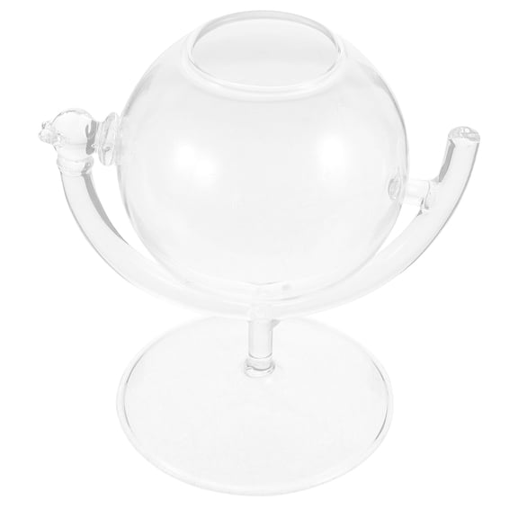 IBASETOY Elegant Transparent Glass Goblet with Stable Base for Home Office or Restaurant Use