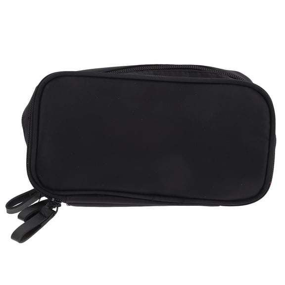 IBASETOY Black Lipstick Storage Bag Portable Cosmetic Organizer for Travel and Outdoor Activities