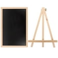thumbnail image 1 of IBASETOY Black Wooden Desktop Chalkboard Sign with Stand for Daily Use and Message Display, 1 of 5