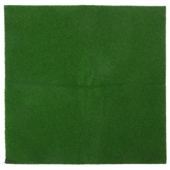 IBASETOY Fake Grass Pad Green Silk Cotton Indoor Use For Home Decor 1Pack