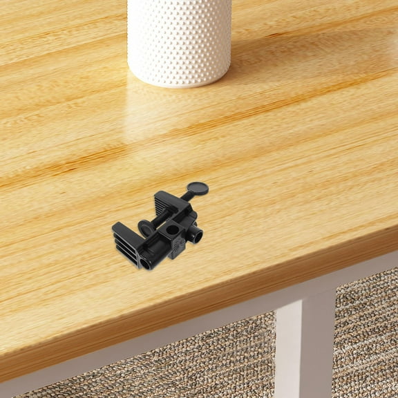IBASETOY Versatile Black Desk Clamp for Microphone Arm Table Mounting and Lamp Pole