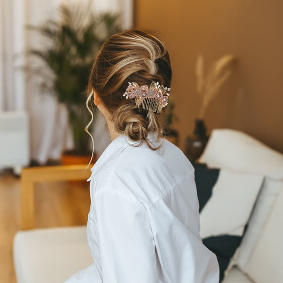 IBASETOY Hair Comb Women Elegant Bridal Styling Comb for Wedding 1Set