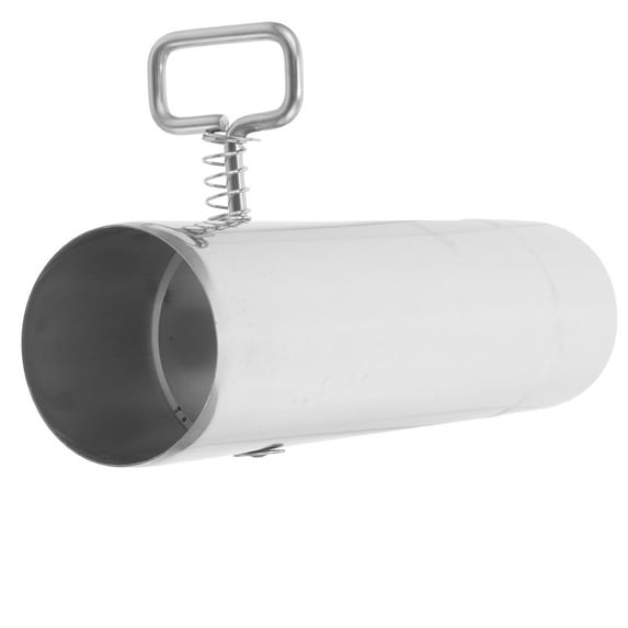 IBASETOY Lightweight Silver Metal Adjustable Stove Exhaust Pipe for Outdoor Camping and Ventilation