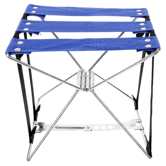 IBASETOY Folding Stool Portable Metal Outdoor Climbing Chair 1Pcs