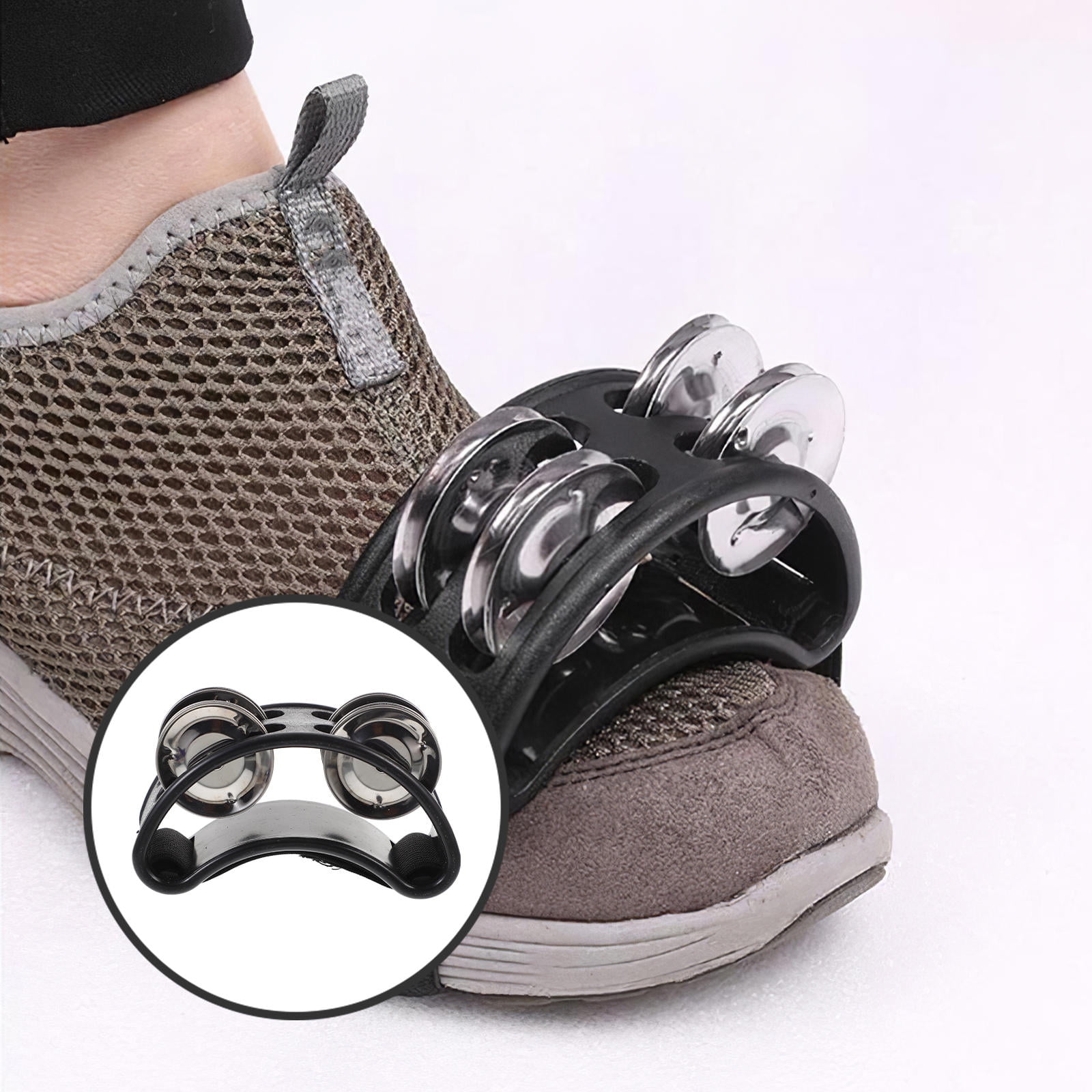 IBASETOY Foot Percussion Jingle Bells Musical Instrument Made Of ABS For Acoustic Sets 1Pcs