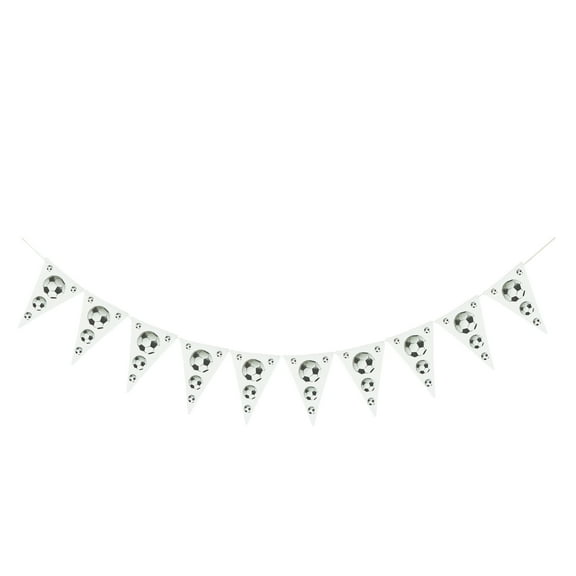 IBASETOY Football Party Decorations Triangle Hanging Bunting Family Event 1Pack