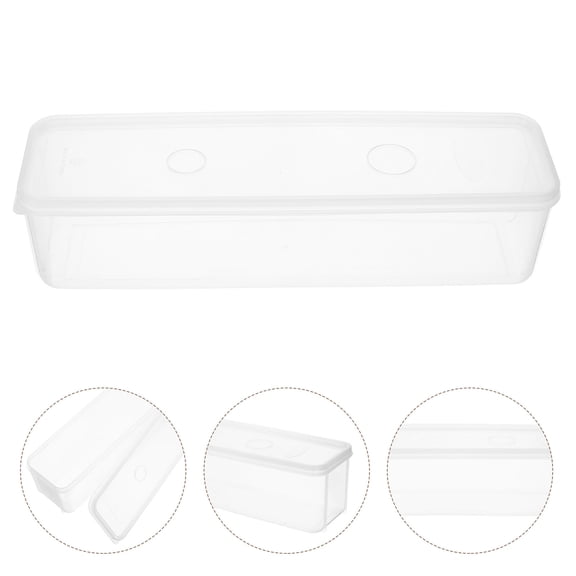 IBASETOY Fridge Food Storage Container Sealed Storage Box Transparent PP Easy to Clean Household Users 1Pack