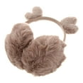 thumbnail image 1 of IBASETOY Fuzzy Ear Muffs Girls Ear Warmers Winter Accessory Khaki 1Pack, 1 of 5