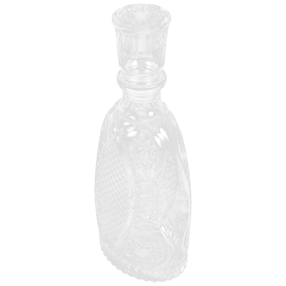 IBASETOY Glass Whiskey Decanter for Home Use with Stable Display and Comfortable Touch Transparent Glass