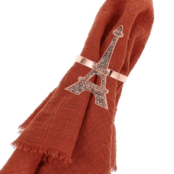 IBASETOY Gold Napkin Ties Set Pcs Decorative Napkin Buckles For Hotel Restaurant