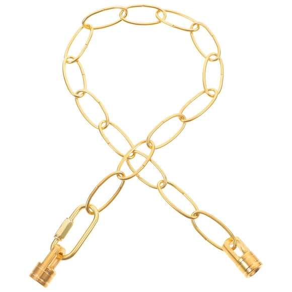 IBASETOY Hanging Lamp Chain Metal Chain Iron Rustproof Golden 1Pcs