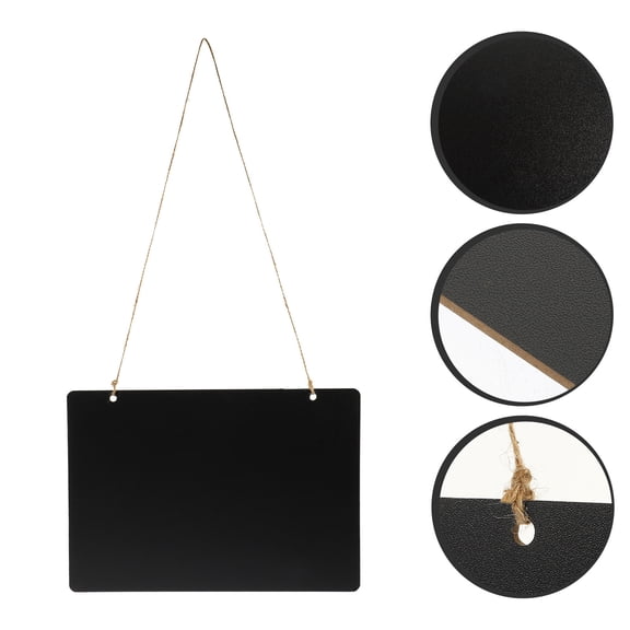 IBASETOY Wall Hanging Chalkboard Sign Double Sided Message Board for Home Decoration