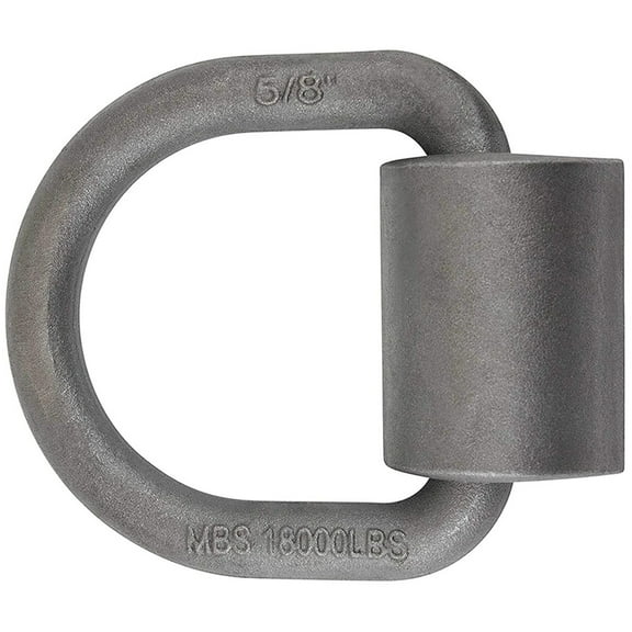 IBASETOY Plated Silver Weld on D Ring Trailer Tie Down Anchor Heavy Duty Metal Tie Down for Truck Bed and Trailer