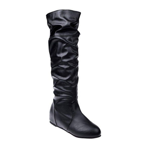 IBASETOY 1 Pair Thigh Boots Fashion Design Long Cylinder Black Anti-Slid for Women