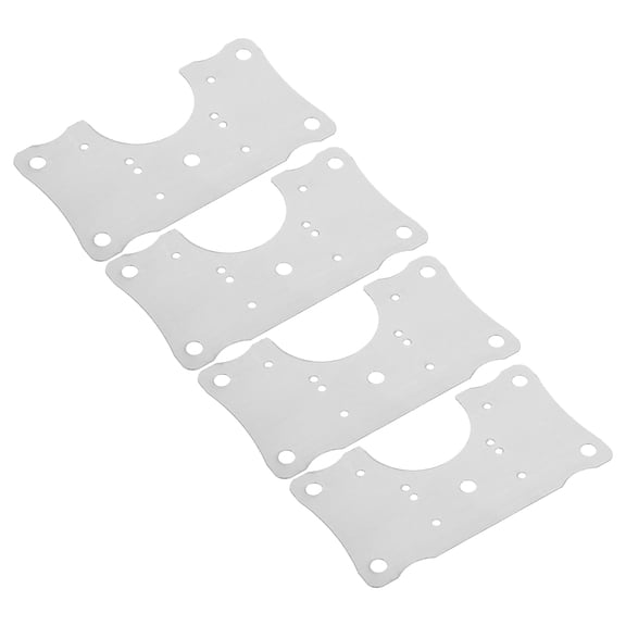 IBASETOY 4Pcs Door Hinge Filler Plates Stainless Steel Cabinet Tools for Easy Hinge Fixing and Repair