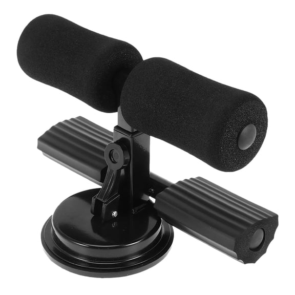 IBASETOY Black Sit Up Assist Device Ergonomic Fitness Equipment for Core Strengthening and Flexibility