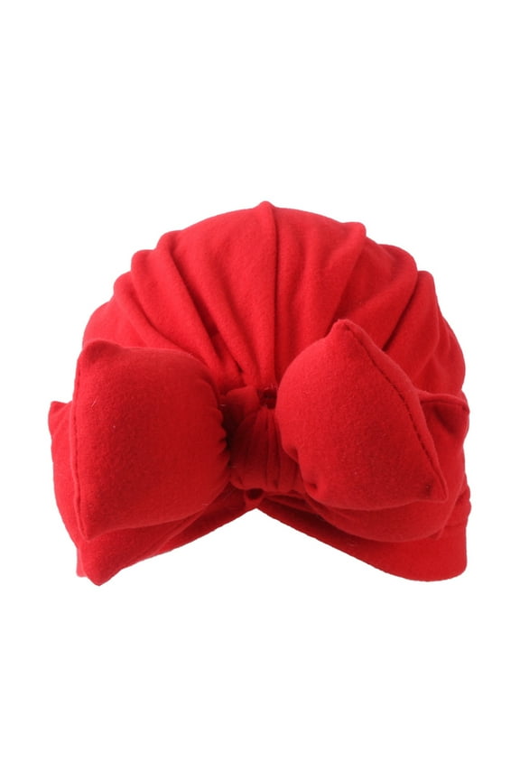 1Pack Newborn Hats Fashionable Red Polyester Daily Wear Photography Prop 7.1*6.3*1.2in