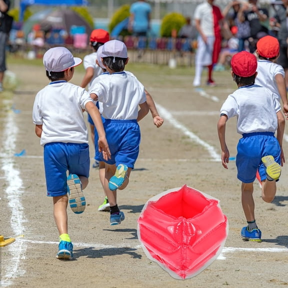 IBASETOY Inflatable PVC Bumper Ball Red Durable Outdoor Collision Ball for Fun Active Games
