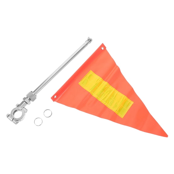 IBASETOY Kayak Safety Flag Flagpole Multi Colored Aluminum Alloy 1Set