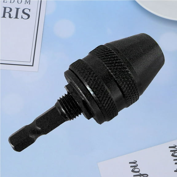 IBASETOY Aluminum Alloy Drill Chuck Black Corrosion Resistant for Handyman 1Set