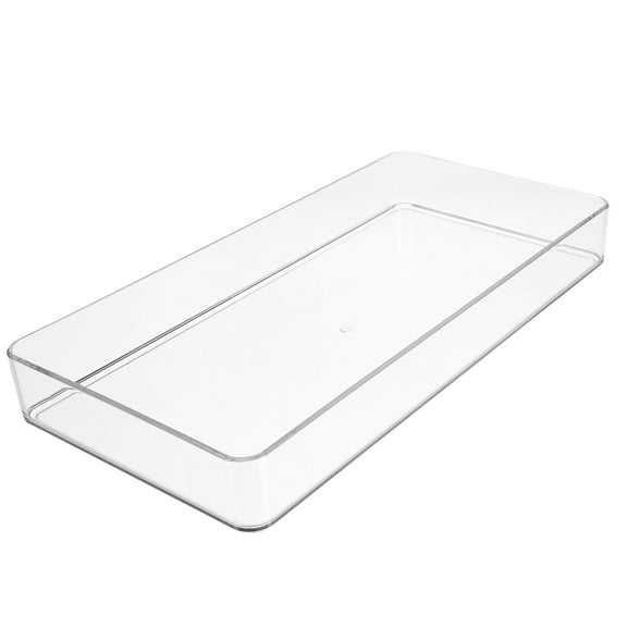 IBASETOY Kitchen Drawer Organizer Storage Bin Transparent for Desk Organizer 1 PCS