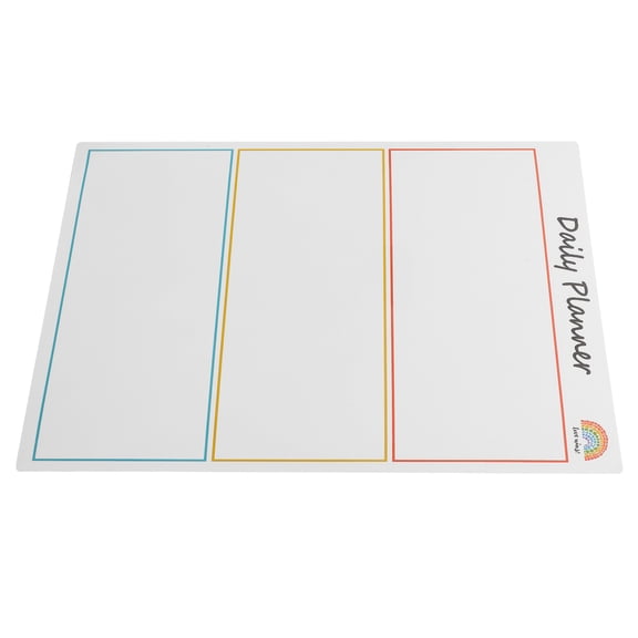 IBASETOY Kitchen White Board Message Board Resin Erasable Simple Design for Home Decor 1Pcs