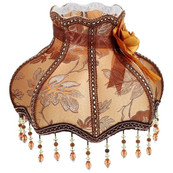 IBASETOY Lamp Shades European Cloth Coffee Protect Table Lamp Cover 1Pack