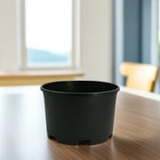 IBASETOY Extra Large Black Plastic Plant Pot with Drainage Holes for Indoor Outdoor Gardening