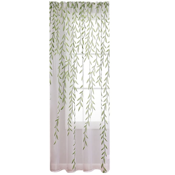 IBASETOY Sheer Window Curtains Combination of Simplicity and Elegance for Home Window Treatment