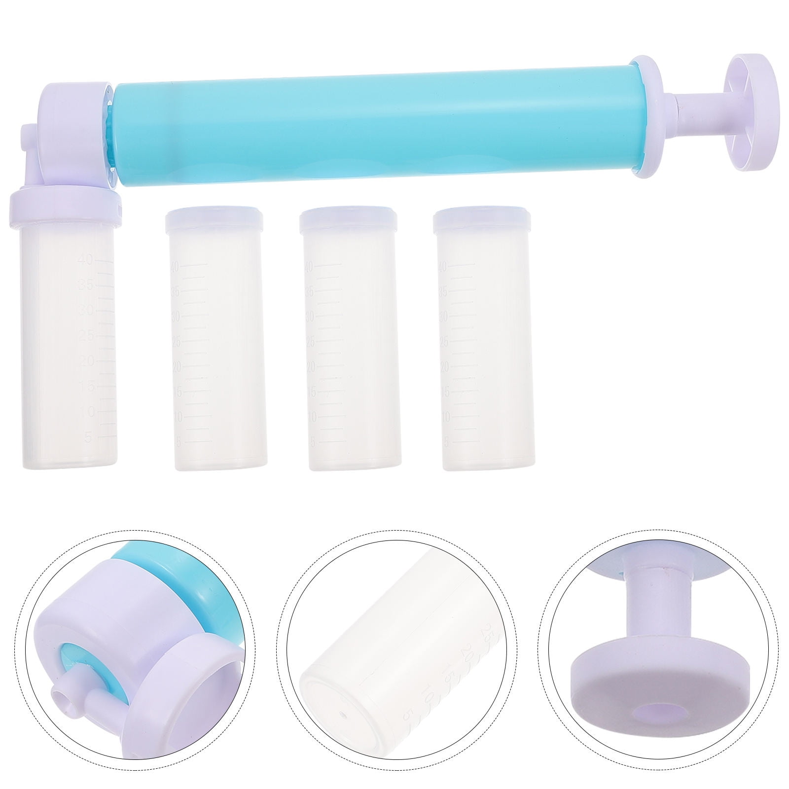IBASETOY Manual Cake Dusting Spray Tube Cake Coloring Sprayer Blue for ...