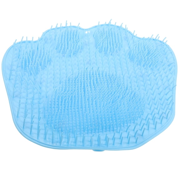 IBASETOY Massage Mat Foot Massager Mat Pad TPR Sky Blue 1Set for Shower Use
