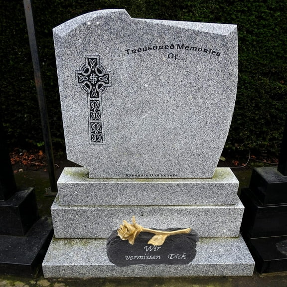 IBASETOY Memorial Day Grave Decorations Resin Deceased Relatives Memorial Sculpture 2Pcs Waterproof