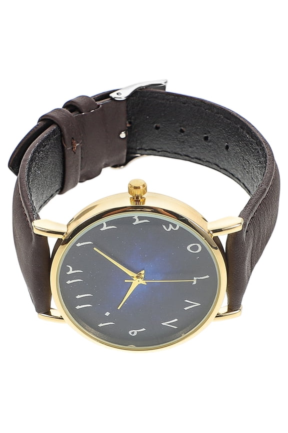 Men's Analog Watch Round Casual Imitation Gold 1Set for Adults
