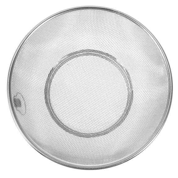 IBASETOY Metal Sieve Strainer Stainless Steel Silver 1Pack for Fruit Washing and Cooking