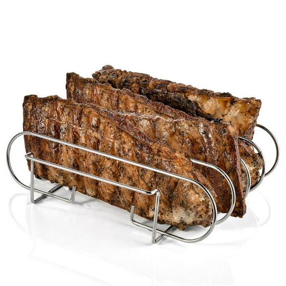 IBASETOY Metal Steak Rack for Picnic Barbecue Lightweight 1Set