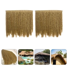 IBASETOY Lifelike Straw Pe for Country Farmhouse Decor 2Pcs