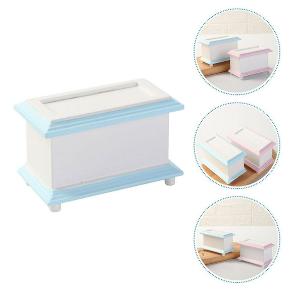 IBASETOY Mini Chest Box Wood Small Treasure Chest Collectible 1Set for Collectors