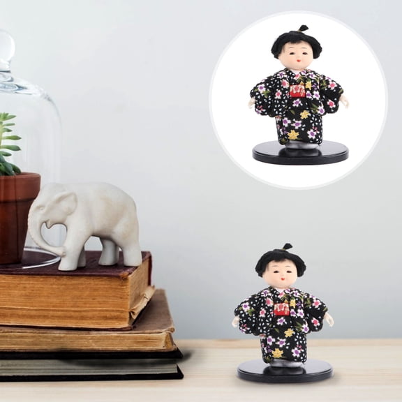 IBASETOY Miniature Asian Ancient Figurine Multi Plaster Photography Prop Tabletop Ornament 10Pack