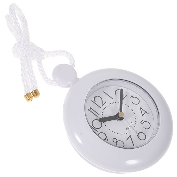 IBASETOY Minimalist Wall Clock Shower Wall Clock Plastic Time Display Bathroom Decor 1Pcs
