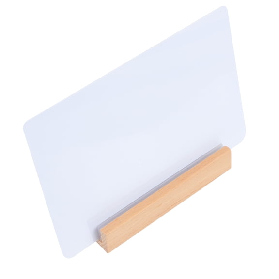 IBASETOY Modern Style Blackboard with Stand Mini Chalkboard Sign White Display for Home Decor 1 Set