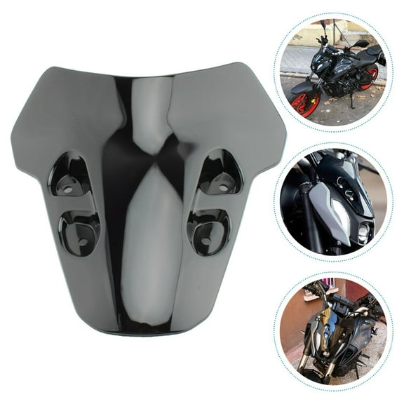IBASETOY Motorcycles Windscreen Air Deflector Black ABS Portable Windshield for Motorbikes