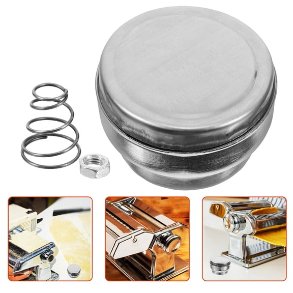 IBASETOY Pasta Maker Knob Accessory Plated Silver Metal Replacement Compatible with Multiple Pasta Machines