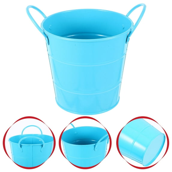 IBASETOY Pen Container Blue Iron Storage Solution for Office 1Pack