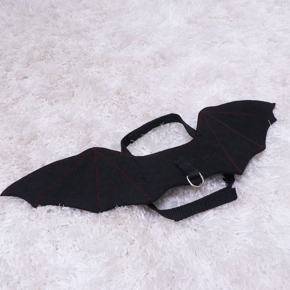 IBASETOY Dog Costume Bat Pet Costume Black Non-woven Fabric 1Pcs for Cat Puppy Dog