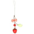 thumbnail image 1 of IBASETOY Easy to Use Acrylic Strawberry Phone Charm Decorative Lanyard for Phone and Bag, 1 of 8