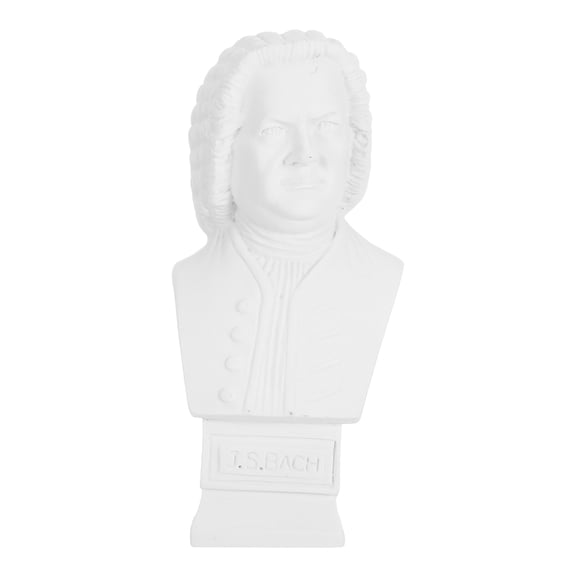 IBASETOY Photography Prop Bust Statue Musician Bust Shape White Resin 1Pack