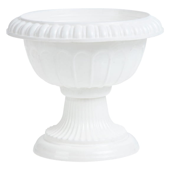 IBASETOY European Style Plastic Roman Planter White Decorative Flowerpot for Indoor Outdoor