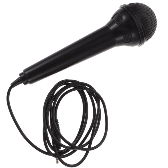 IBASETOY Electronic Keyboard Microphone 3.5mm Portable Handheld Mic for Home and Outdoor Use in Black