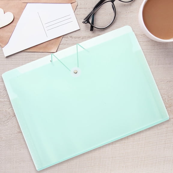 IBASETOY Multi Layer Green Accordion File Organizer Plastic Folder for Office Paper Management