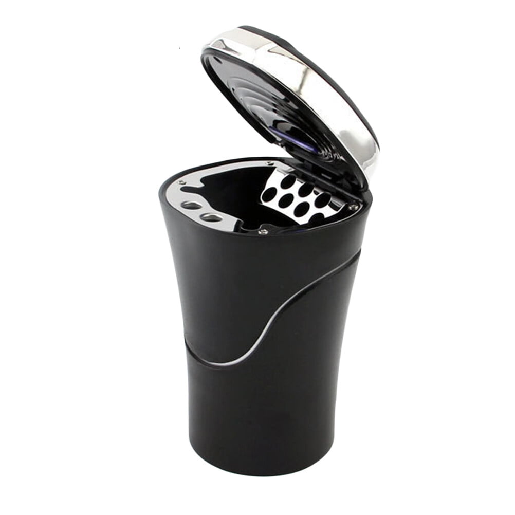 Bolwins G59C Car Ashtray With LED Lighting & Cup Holder – Aluminum Alloy, Universal
